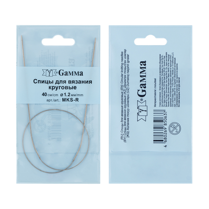 "GAMMA" Спицы круговые тонкие MKS-R
