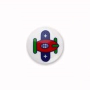 "GAMMA" Пуговица детская AY 9968 20" №276 Самолетик