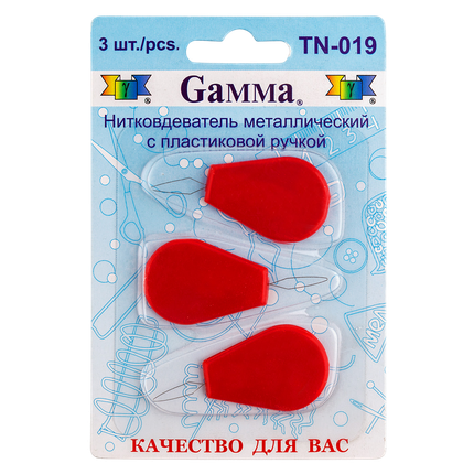 "GAMMA" Нитковдеватель с пластиковой ручкой TN-019