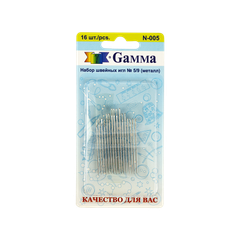 "GAMMA" Иглы для шитья №5/9 N-005